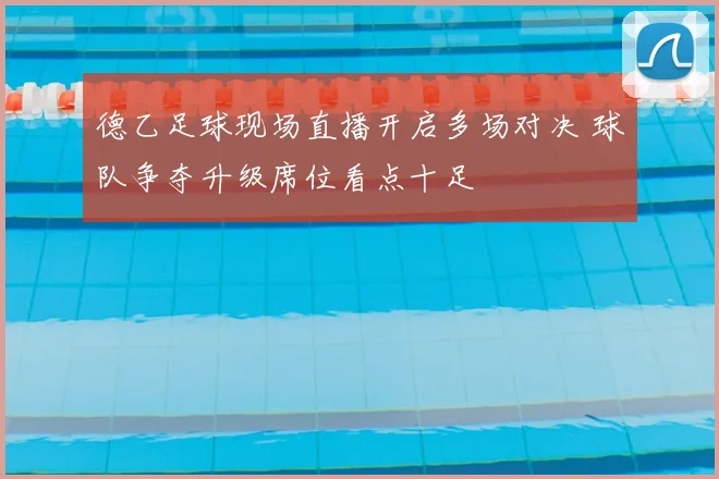 德乙足球现场直播开启多场对决 球队争夺升级席位看点十足